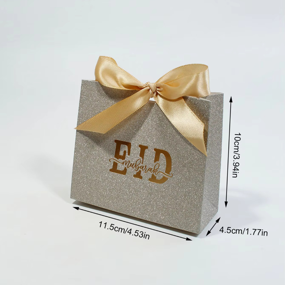 Glittering Mini Gift Boxes Set in Shimmering Gold